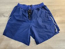 Shorts de corrida Nike masculino Dri Fit elástico cordão forrado azul tamanho médio, usado comprar usado  Enviando para Brazil