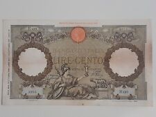 Banconota lire cento usato  San Prospero