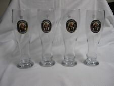 Franziskaner Weissbier German Glass Pilsner .5 L Set of 4, used for sale  Shipping to South Africa