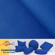 Pb017 Cushion Cover*Blue*Faux Leather synthetic Litchi Skin Sofa Seat 3D Box  for sale  Shipping to South Africa