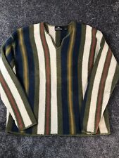 Suéter de estructura vintage para hombre extra grande a rayas boho suéter Hong Kong segunda mano  Embacar hacia Argentina