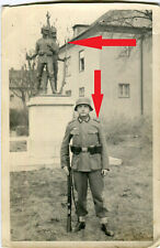 orig. Portrait Soldat Stahlhelm Karabiner Wehrmacht Potsdam Wonnemond 1942 Foto gebraucht kaufen  Hörselberg-Hainich