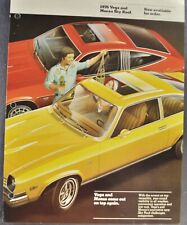 1976 Chevrolet Monza Vega Sky Roof Data Book Folheto Folha Excelente Original, usado comprar usado  Enviando para Brazil
