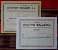 Usado, PERÚ 2x Cosmeticos Peruanos 1991 comparten fábrica de jabón perfumes cosméticos químicos segunda mano  Embacar hacia Argentina