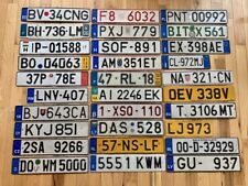 European license plates d'occasion  Expédié en Belgium