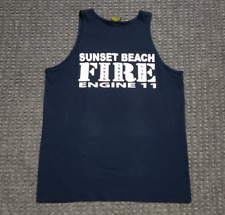 Usado, 121 Regata Masculina Grande Off Duty Wear Sunset Beach Havaí Fire Engine 11 comprar usado  Enviando para Brazil