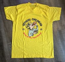 Camiseta De Colección Años 80 Oficial Cabeza de Chile Picante Para Hombre X-Grande EE. UU. Comida Gráfica, usado segunda mano  Embacar hacia Argentina