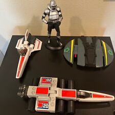 Cylon + Viper FIRING Battlestar Galactica Mattel + missiles + figures + Scarab for sale  Shipping to South Africa