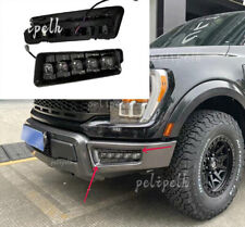 For 14-2020 Ford F150 Raptor Style Steel Front Bumper LED Fog Light Signal Lamps for sale  Shipping to South Africa