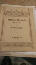 Roland Diggle: Song of Triumph; órgão (Schirmer) comprar usado  Enviando para Brazil