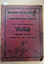 Norton maintenance manual for sale  LEWES