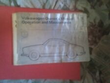 Original 1973 VW Karmann Ghia Coupe conversível manual do proprietário tipo 14 guia do usuário comprar usado  Enviando para Brazil