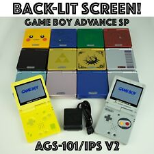 Nintendo Game Boy Advance SP con cargador | AGS-101 o IPS V2 | pantalla retroiluminada segunda mano  Embacar hacia Argentina