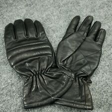 Luvas de motocicleta masculinas grandes forradas de couro preto USO SUAVE comprar usado  Enviando para Brazil