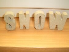 Snow betonbuchstaben schriftzu gebraucht kaufen  Sibbesse