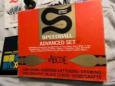 Vintage 1960’s Speedball Calligraphy Advanced Set W/Pens & Tips Text Book, used for sale  Shipping to South Africa