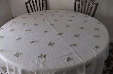 round cotton 68 tablecloth for sale  CEMAES BAY