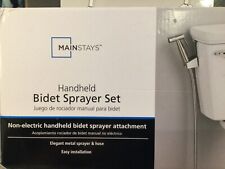 Used, Mainstays Silver Stainless Steel Handheld Bidet Sprayer Set for Personal Hygiene for sale  Shipping to South Africa