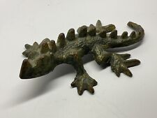 ANTIQUE SOLID HEAVY CAST IRON LIZARD FIGURINE PAPERWEIGHT for sale  Shipping to South Africa