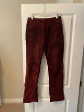 woman s red suede pants for sale  Fishers