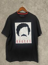 BKS Narcos T-shirt Men’s Sz XL Embroidered Black white Pablo Escobar 605 for sale  Shipping to South Africa