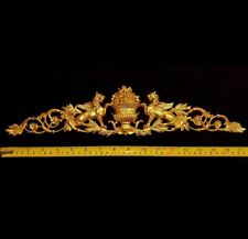 GRAN IMPERIO FRANCÉS ANTIGUO ONLAY GRIFFIN ORO DORADO APLIQUE DE PARED MOLDEO segunda mano  Embacar hacia Argentina