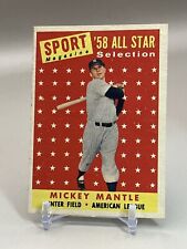 1958 Topps - Sport Magazine '58 All Star Selection #487 Mickey Mantle segunda mano  Embacar hacia Argentina