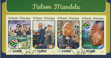 Nelson Mandela S.Tome E.Principe Timbrato 3707, used for sale  Shipping to South Africa