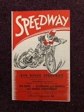 Speedway programme rye for sale  POOLE