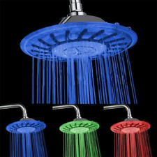 Cabezal de ducha LED de 8 pulgadas, cabezal de ducha LED que cambia automáticamente de color rociador de ducha redondo segunda mano  Embacar hacia Argentina