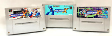 Rockman Megaman X X2 X3 conjunto SFC Nintendo Super Famicom SNES JapanVer trabalho de teste comprar usado  Enviando para Brazil