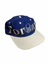 Boné Toronto Maple Leafs anos 90 logotipo vintage 7 atlético traseiro plano chapéu NHL Canadá comprar usado  Enviando para Brazil