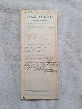 1893 tax deed for sale  San Diego