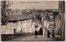 Postal antigua de colección Perugia Italia Via Appia e Panorama City Street View años 1910, usado segunda mano  Embacar hacia Argentina