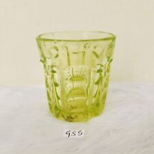Vajilla de bar vintage única de vidrio verde neón tequila tiro antigua rara GT222, usado segunda mano  Embacar hacia Argentina