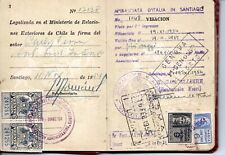 CHILE, DOCUMENTO, CON VENDIDOS DE IMPUESTOS, 1954, DESCRIPCIÓN VACÍA segunda mano  Embacar hacia Argentina