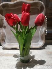 Red tulips green for sale  Brookline