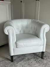 Natuzzi white leather for sale  BECKENHAM