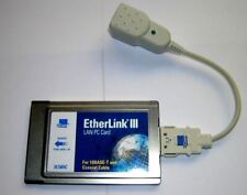 3Com EtherLink PCMCIA Ethernet LAN PC tarjeta de PC 3C589C + cable dongle, usado segunda mano  Embacar hacia Mexico