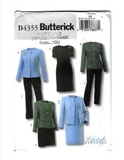 Calça guarda-roupa Butterick 4355 jaqueta vestido saia padrão sem cortes tamanho 16 18 20 22 comprar usado  Enviando para Brazil