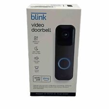 Used, Blink Smart Wi Fi Video Doorbell Wireless Battery Wired HD Amazon Alexa Black for sale  Shipping to South Africa