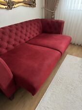 Red seater sofa for sale  HASTINGS