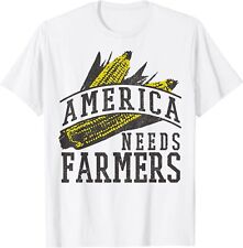 Camiseta NOVA LIMITADA America Needs Farmers Farmer Corn Agriculture, usado comprar usado  Enviando para Brazil