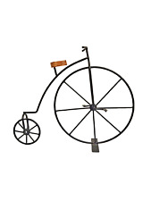 Bicicleta Home Decor duas rodas Metal Art tamanho 11 na cor preta comprar usado  Enviando para Brazil