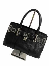 Luella Bartley Black Leather Handbag Made In Spain, used for sale  Shipping to South Africa