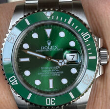 Bisel de cerámica verde superior Rolex Submariner 40 mm 116610 para 116610LV Hulk como nuevo segunda mano  Embacar hacia Argentina