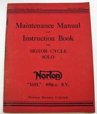 Norton 16h 490cc for sale  LEICESTER