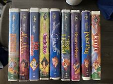 Lote de 9 cintas VHS de Walt Disney Black Diamond The Classics segunda mano  Embacar hacia Argentina