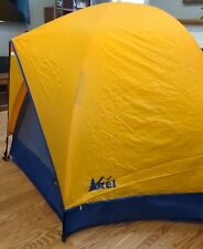 REI Trail Dome com Rainfly 1991 4 pessoas, meia cúpula leve azul e dourada, usado comprar usado  Enviando para Brazil