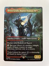 1x BORDERLESS OWEN GRADY, RAPTOR TRAINER Jurassic Park - MTG Magic the Gathering for sale  Shipping to South Africa